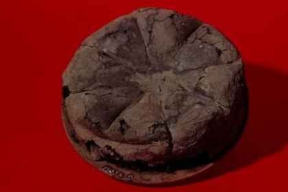 Pan carbonizado, de la panadería de Modesto, Pompeya.