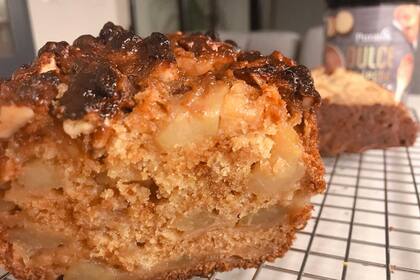 Pan “crunchy” de manzanas y dulce de leche