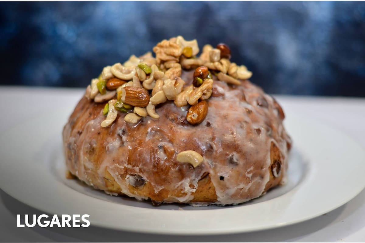 Pan dulce con frutos secos, tentación irresistible.