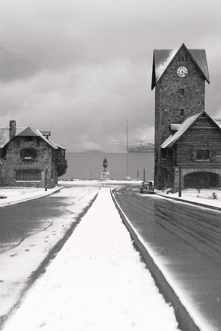Panorama del Centro Cívico en invierno en 1943