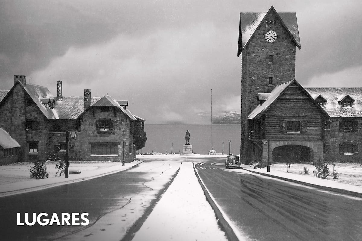 Panorama del Centro Cívico en invierno en 1943