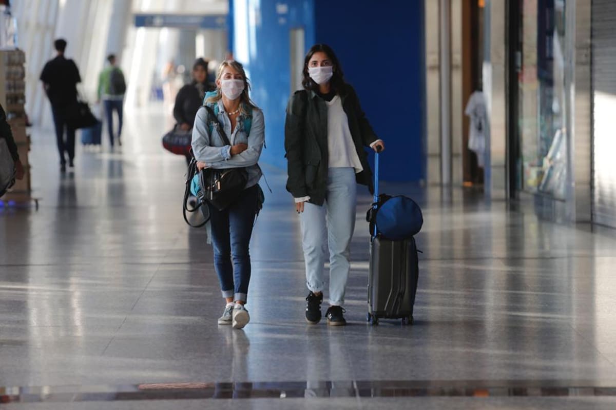Panorama que presenta el Aeroparque Jorge Newbery tras las medidas de seguridad decretadas por el coronavirus
