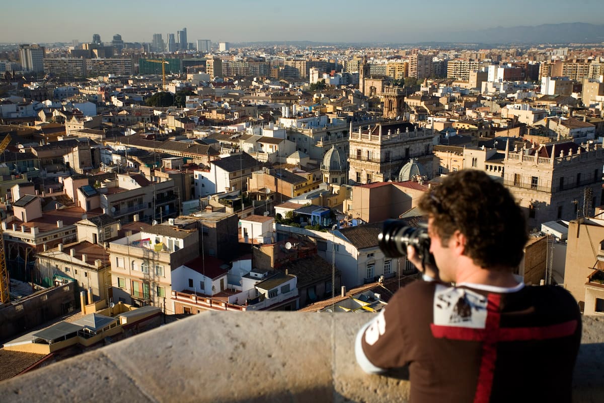 Panorámica de la ciudad desde la torre de la catedral.