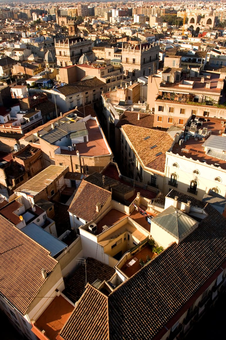 Panorámica de la ciudad desde la torre de la catedral.