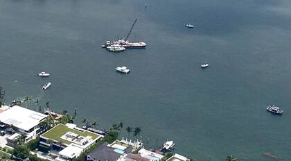 Panorámica de la zona donde se produjo el hecho (WSVN-TV via AP)
