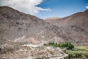 Panorámica del pueblo de Las Papas, en Catamarca.