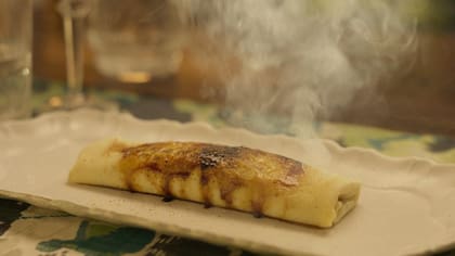 Panqueque de dulce de leche clásico, en su versión más simple
