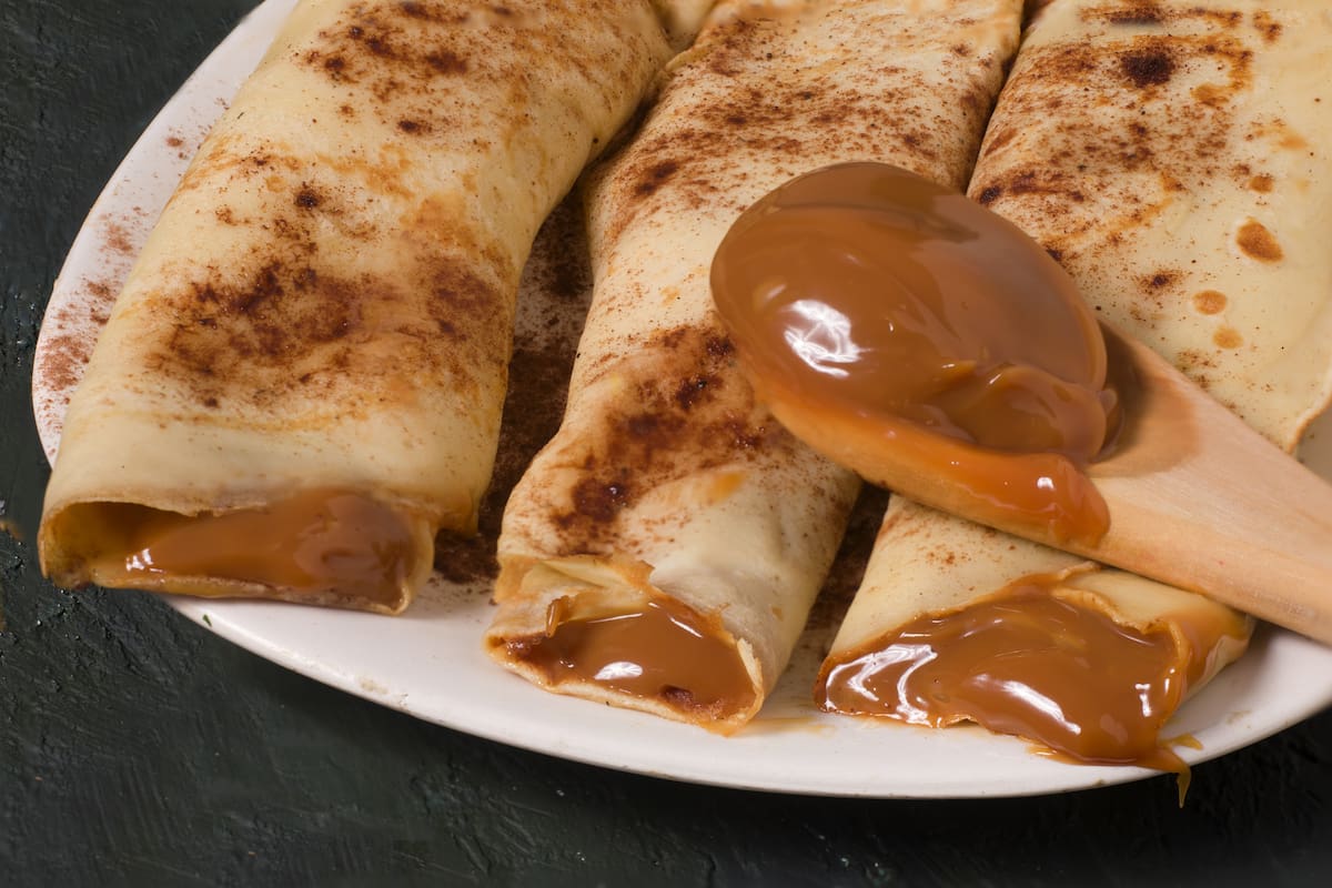 Panqueques y dulce de leche, la mejor combinación