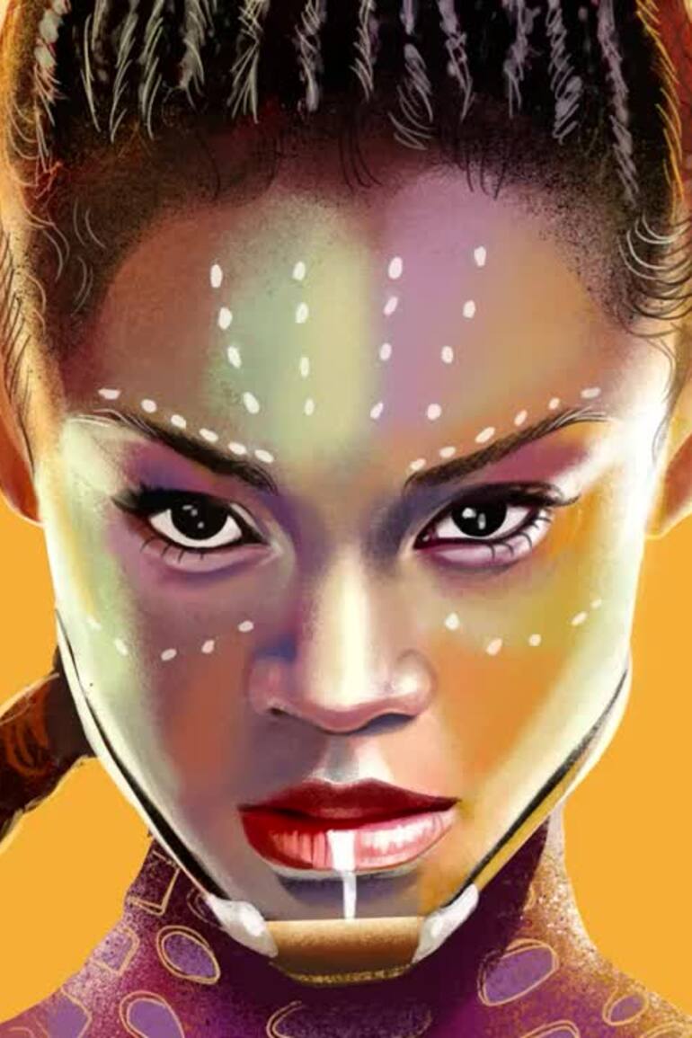 Pantera Negra 2: Wakanda por siempre, con Laetitia Wright