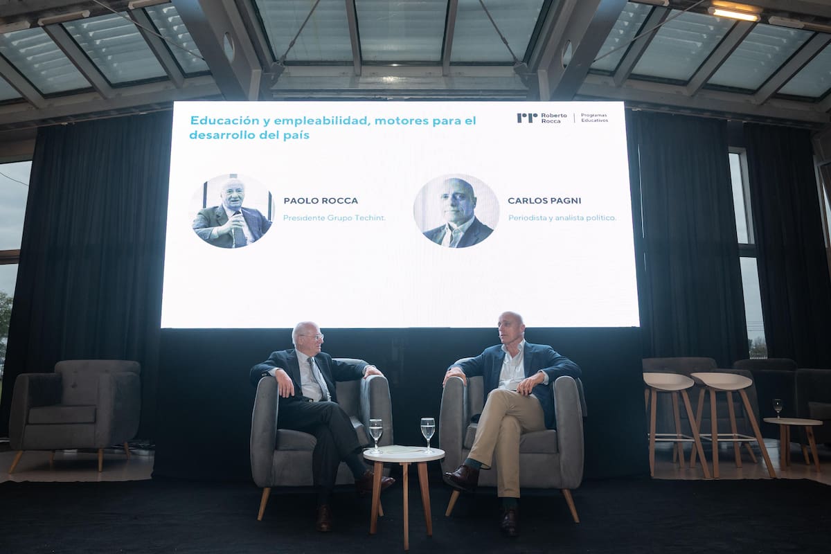Paolo Rocca, CEO de Techint, fue el orador de cierre del Día de la Educación Roberto Rocca; dialogó con el periodista Carlos Pagni