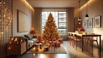 Para alcanzar la prosperidad es necesario decorar el árbol de Navidad con tonos dorado