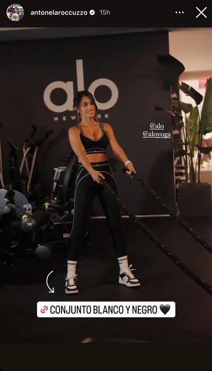 Para Anto Roccuzzo la actividad física es infaltable en su día a día