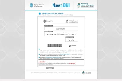 Para continuar con el trámite hay que imprimir la boleta prenumerada