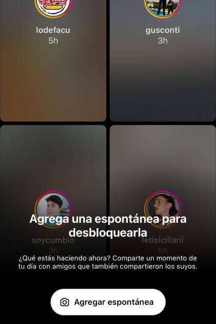 Para desbloquear las Espontáneas de los usuarios, primero hay que hacer una Espontánea propia