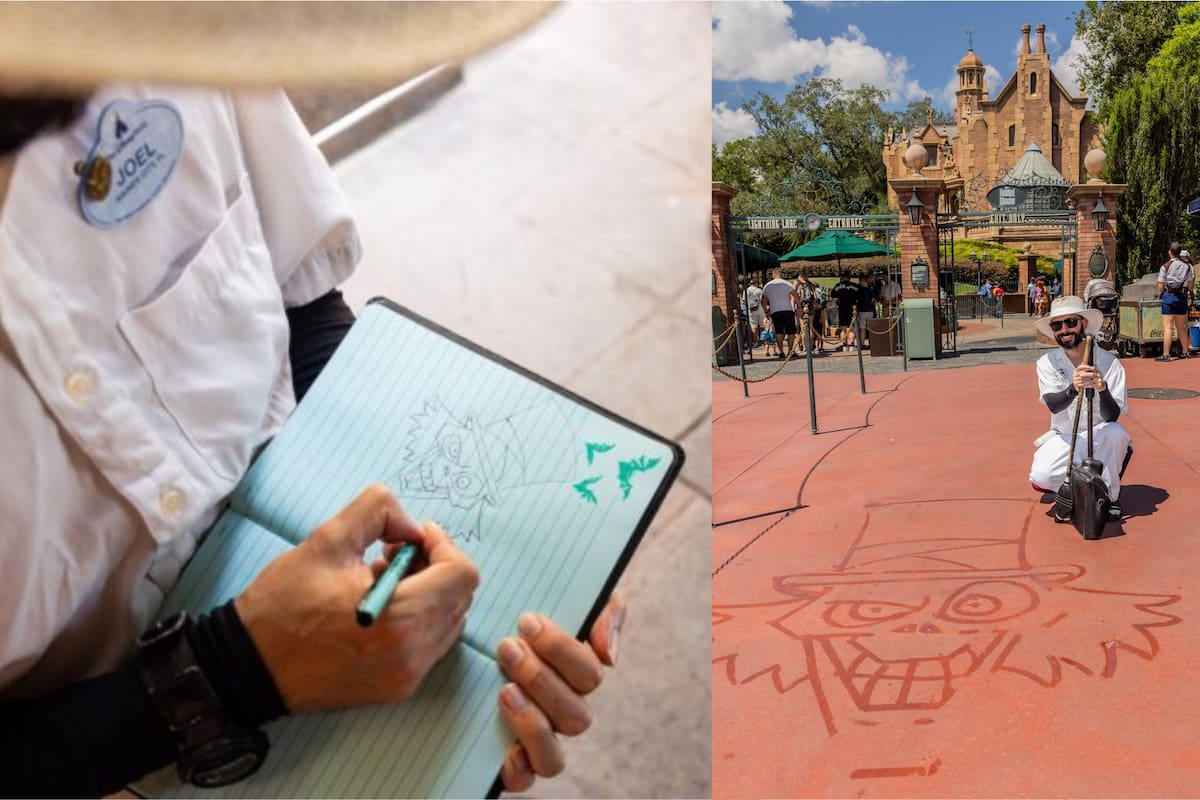 Para él, su trabajo va más allá de la simple limpieza del parque: es una forma de conectar con los visitantes y ofrecerles una pizca de magia inesperada (Foto Disney)