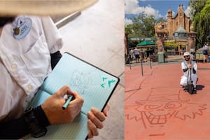 Para él, su trabajo va más allá de la simple limpieza del parque: es una forma de conectar con los visitantes y ofrecerles una pizca de magia inesperada (Foto Disney)