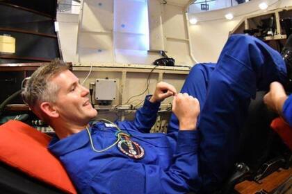 Para entrenar, los astronautas tienen que girar en una centrifugadora gigante