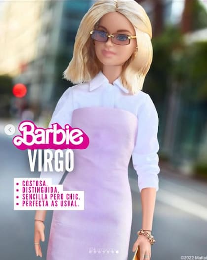 Para la Barbie de Virgo, las prendas de colores más tenues le favorecen y le gusta ir por lo sencillo, pero siempre chic