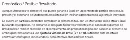Para la IA de Google, el ganador del partido será Brasil