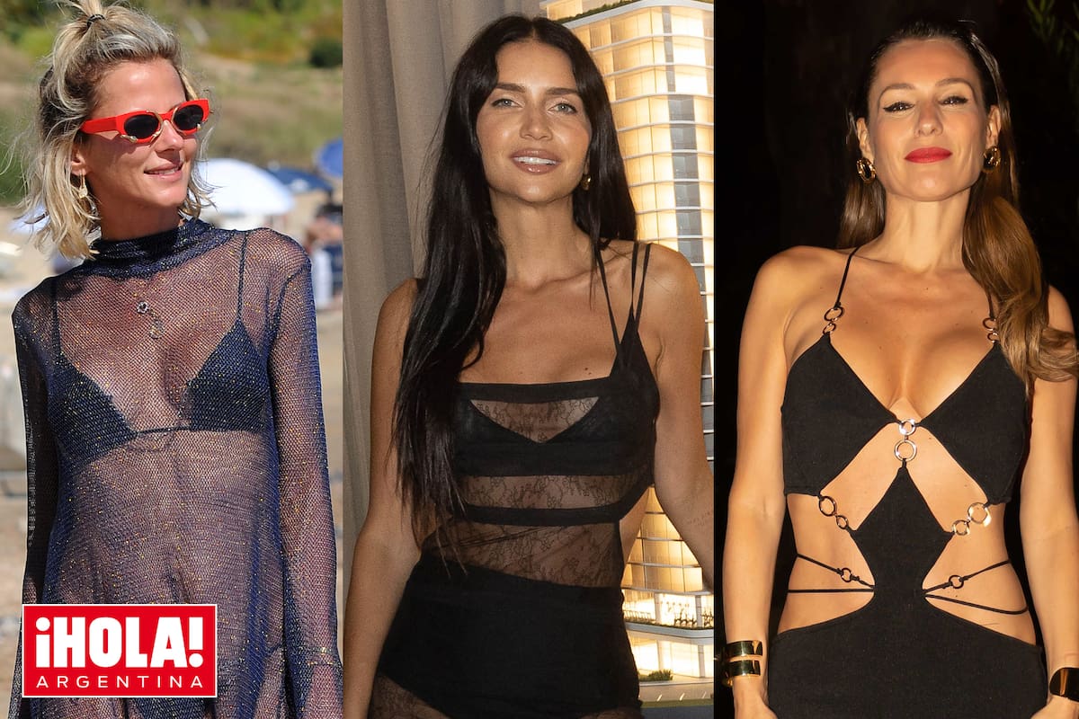 Para la playa, como Jimena Buttigliengo, o para la noche, como Zaira Nara y Pampita Ardohain, los "naked dress" se imponen.