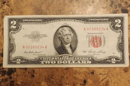 Para los coleccionistas, algunos billetes de US$2 pueden alcanzar altos precios