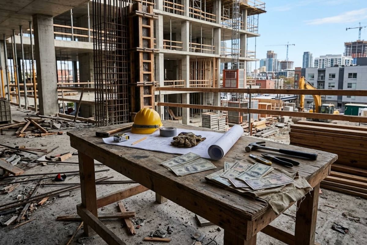 Para los peones de construcción, el salario anual promedio es de US$44.250