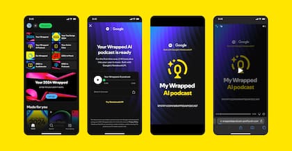 Para los usuarios de países anglosajones Spotify genera junto a Google un podcast con dos voces sintéticas que repasan nuestro año en la plataforma