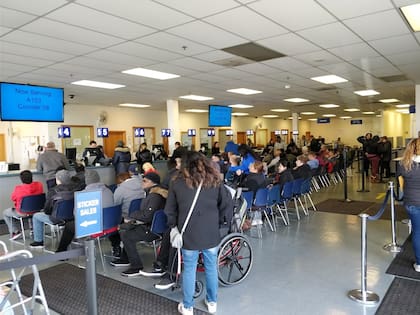 Para obtener la Licencia de conducir temporal para visitantes (TVDL) de acudir a una oficina autorizada de la Secretaría de Estado