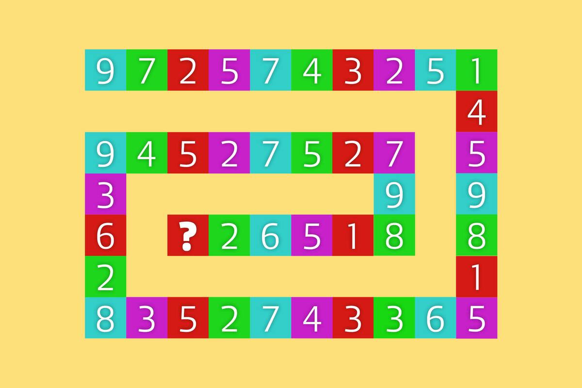 Para poder descubrir cuál es ese valor deberás encontrar el patrón que impera en todo el recorrido del tablero.