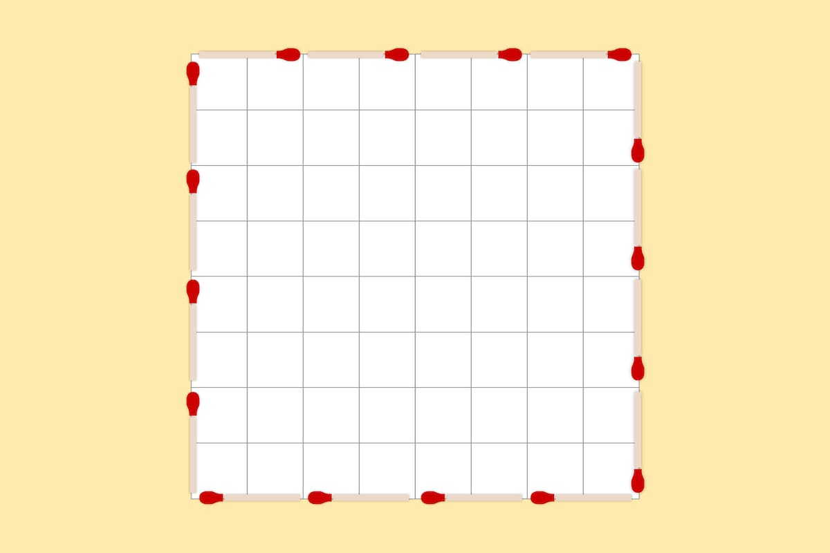 Para poder resolver este desafío deberás prestar atención a la cantidad de cuadrados iniciales y desarrollar una estrategia con los elementos que podés agregar