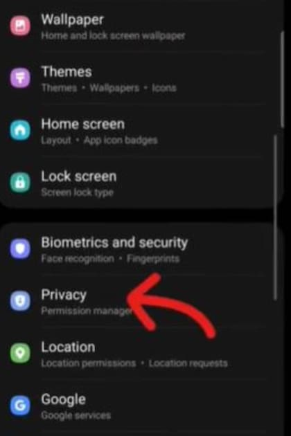 Para que la batería dure más, primero hay que ir a "Configuración" y luego cliquear "Privacidad"
