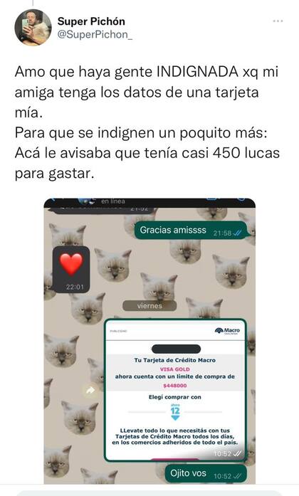 "Para que se indignen un poquito más": el usuario le agregó picante a la historia