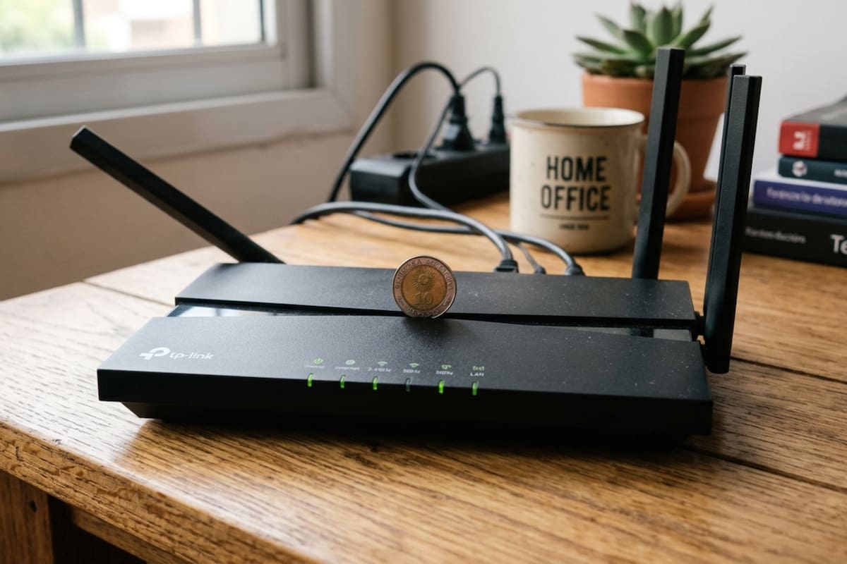 Para qué sirve poner una moneda sobre el módem de wifi y por qué los expertos lo recomiendan