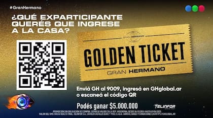 Para que tu exparticipante favorito obtenga el Golden Ticket, tenés que votar a través de la opción telefónica