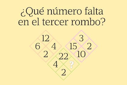 Para resolverlo deberás encontrar la relación entre los números de cada caso