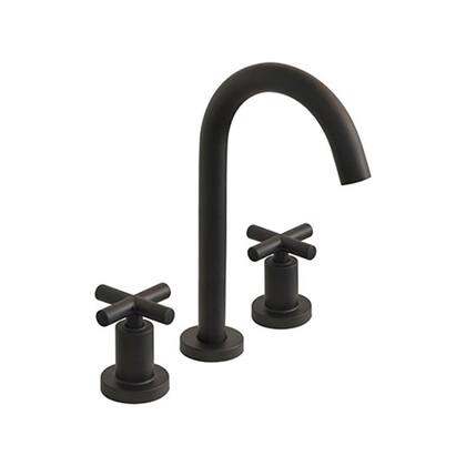 Para un baño súper sofisticado, grifería negra.