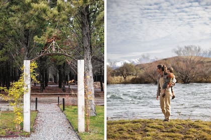 Paradisíaco, el lote de dos hectáreas tiene costa de río y una laguna para la cría de truchas.