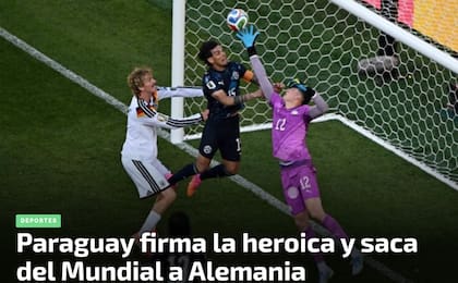 Paraguay eliminó a Alemania y hace historia en el Mundial