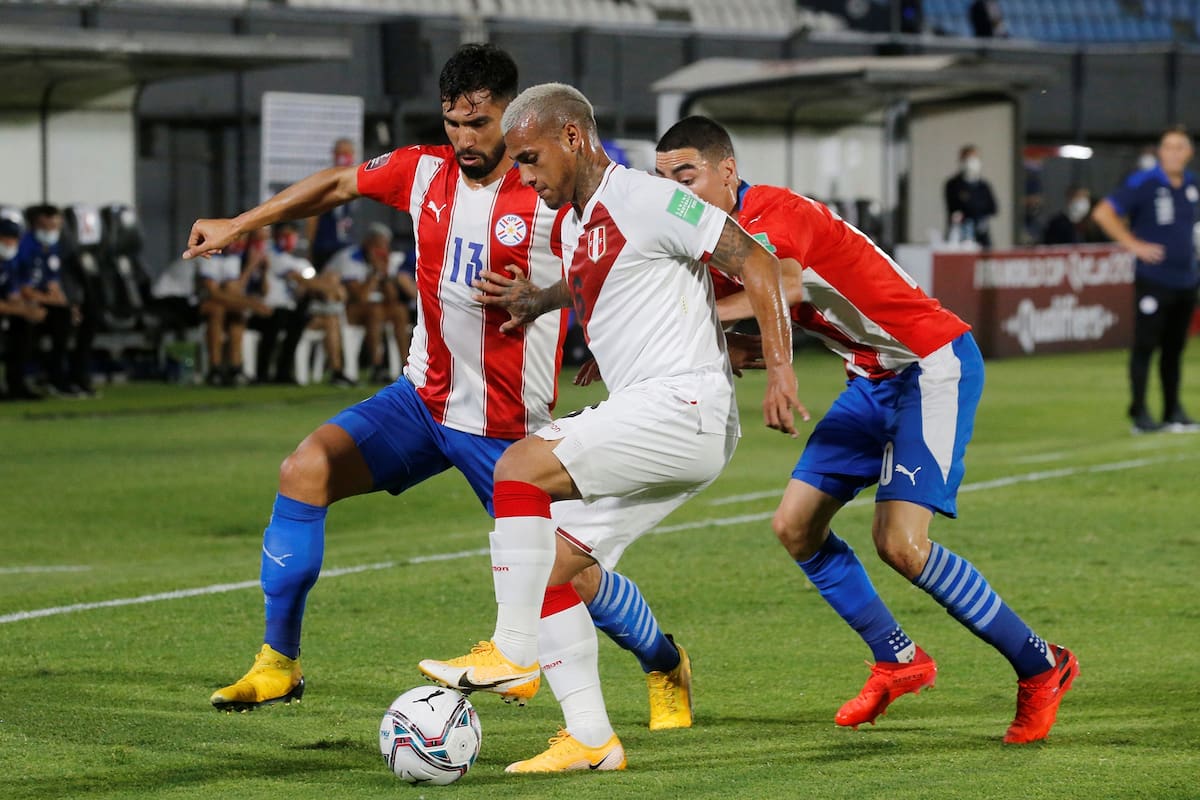 PAraguay frente a Peru por las eliminatorias del mundial Qatar 2020
