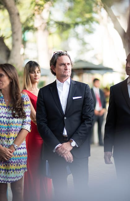 El coleccionista Alberto Rebaza en la entrega del premio a la galería Abra de la sección Next, en Parc