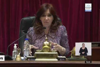 “Parecen gallinas”: el comentario de Cristina Kirchner para referirse a los senadores opositores