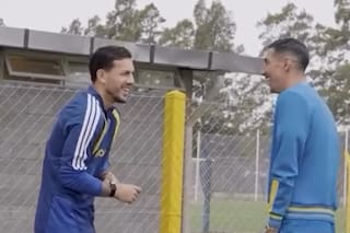 Así fue el emotivo reencuentro entre Paredes y Di María tras el Mundial