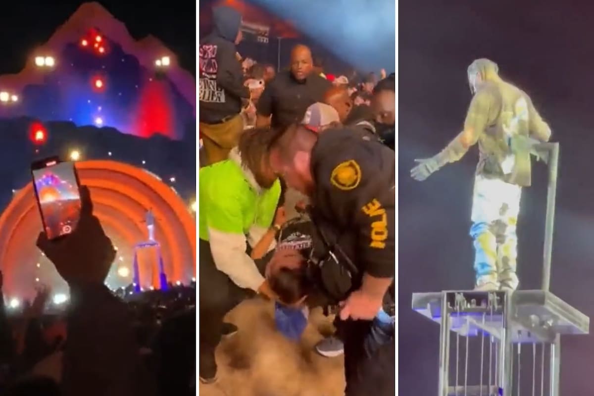 "Paren el show", gritaba la multitud mientras el rapero seguía adelante con su presentación
