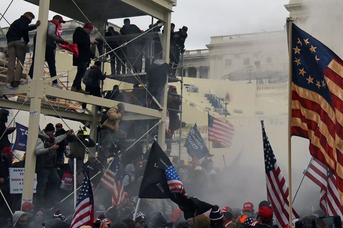 Paridarios de Trump protestan frente al Capitolio el pasado miércoles