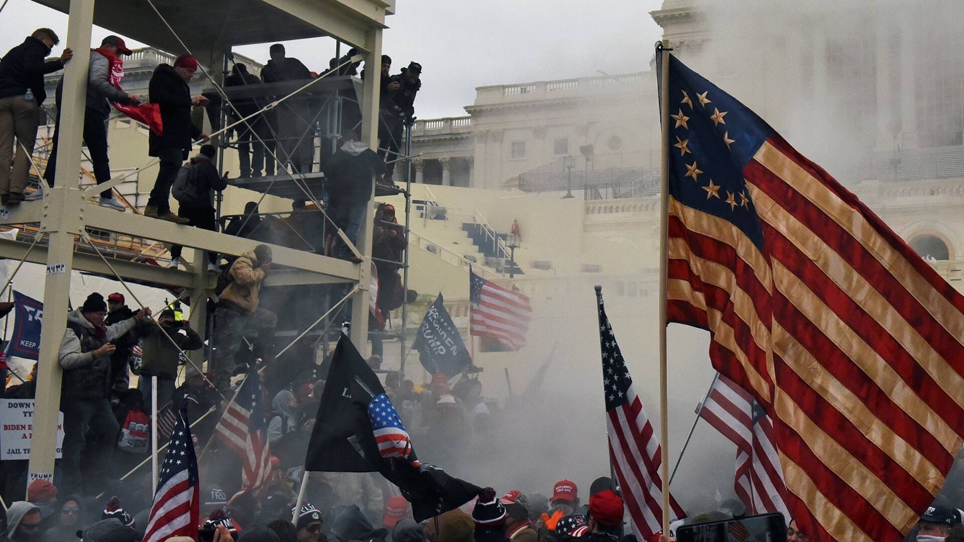Paridarios de Trump protestan frente al Capitolio el pasado miércoles