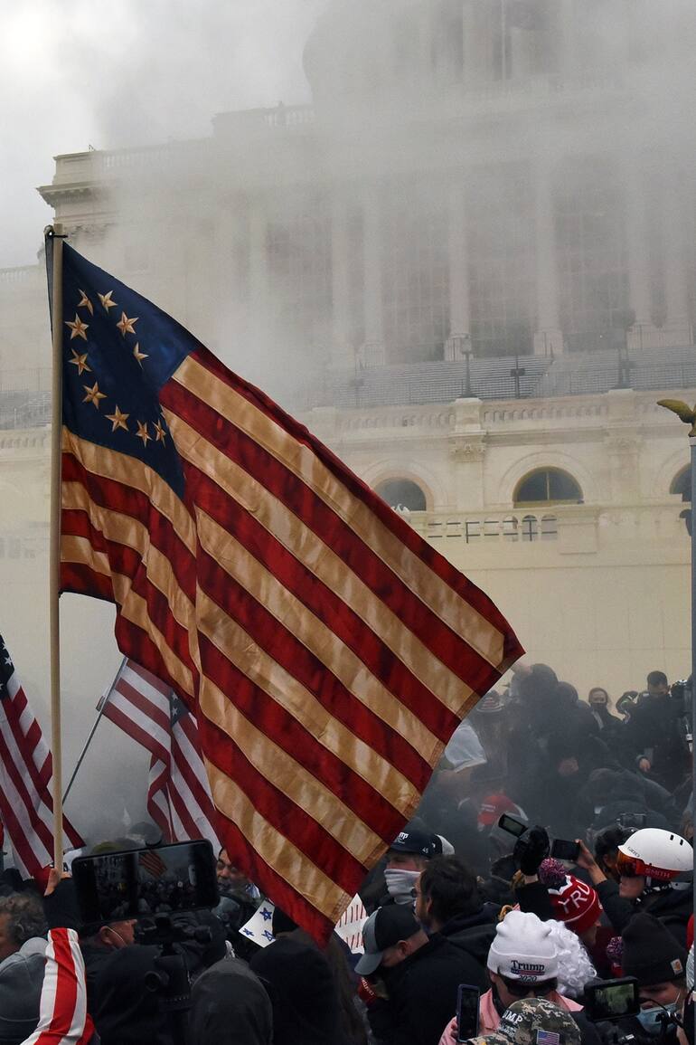 Paridarios de Trump protestan frente al Capitolio el pasado miércoles