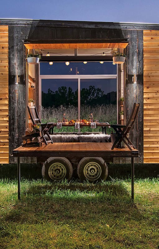 Parientes cercanas de las casas rodantes, las "tiny homes" circulan, pero se instalan con más frecuencia y convidan una muy fiel sensación de hogar.