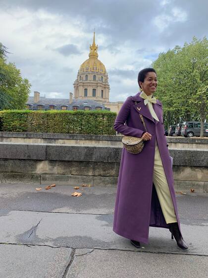 Street Style en París durante la semana de la moda