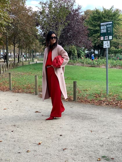 Street Style en París durante la semana de la moda