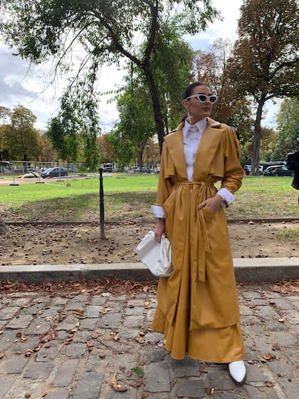 Street Style en París durante la semana de la moda